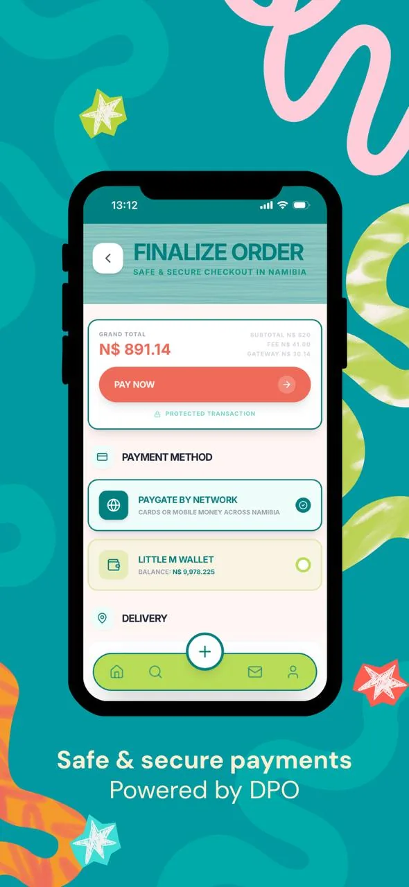 Checkout screen